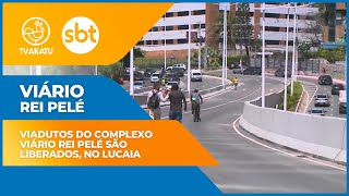 Promessa de desafogo no trânsito entre Lucaia e Garibaldi, complexo viário Rei Pelé é inaugurado